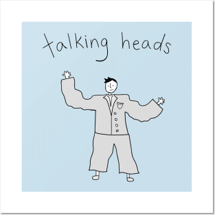 talking heads big suit Posters and Art